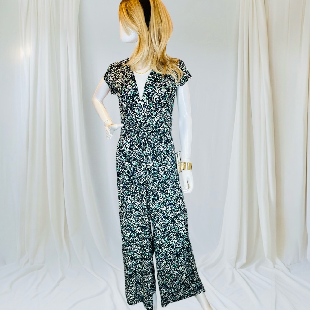 Vince Camuto Printed Twist Front Wide Leg Jumpsuit NWT - Picture 11 of 11